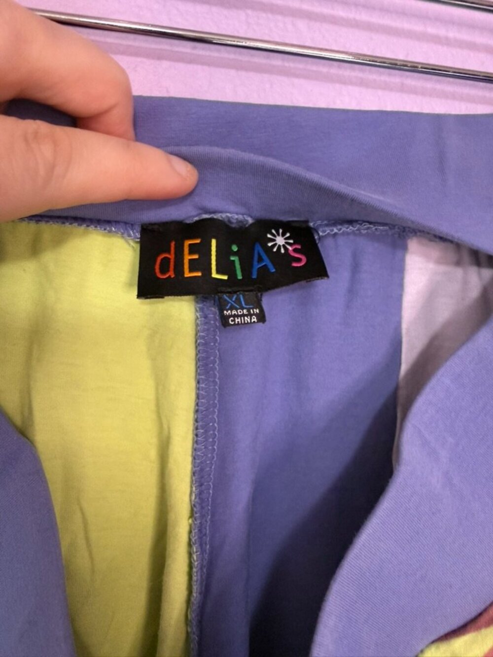 Delia's Patchwork Flare Pants - Picture 7 of 8